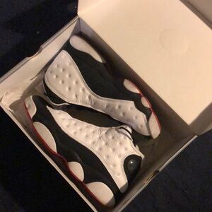 Preowned Jordan 13 he got game size 9